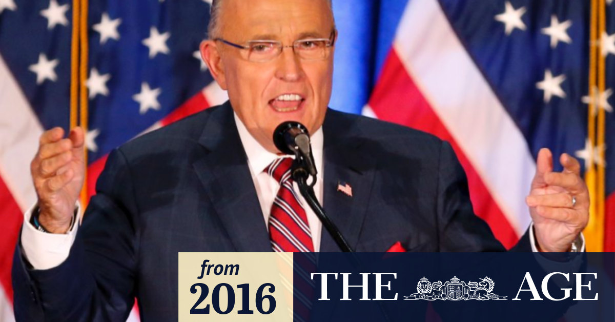 Former New York mayor Rudi Giuliani forgets 9/11 at Donald Trump rally